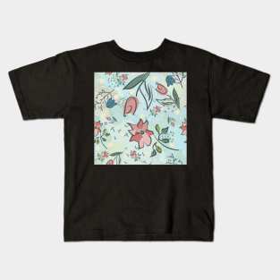 Flower Pattern Kids T-Shirt